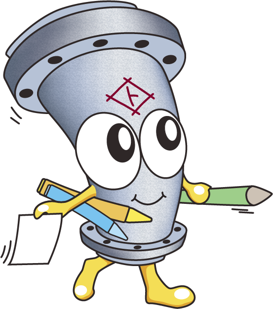 てつお君と鉛筆のイラスト